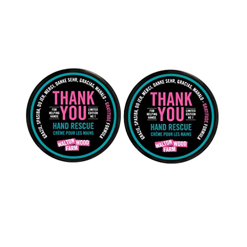 Walton Wood Farm Hand Care Set - Vegan, Gluten-Free, Rich Moisturizer - 4 oz, 2 Pack