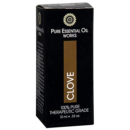 Pure Essential Oil Works Clove Oil - Warming & Soothing Aroma, Paraben-Free - 0.33oz