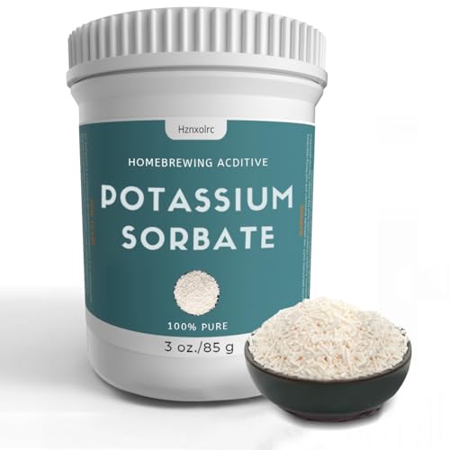 Hznxolrc Food Storage Container - 100% Pure Potassium Sorbate Preservative, 3oz for Baking & Brewing