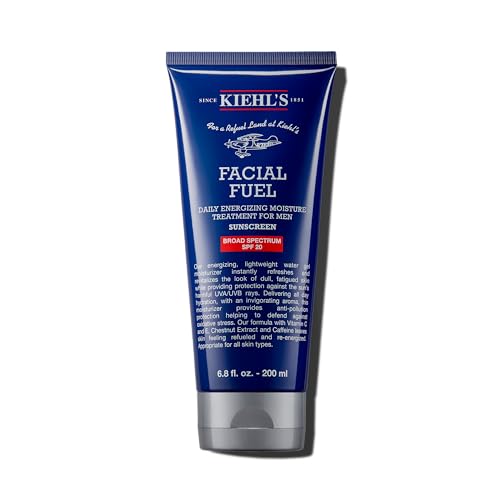Kiehl's Facial Fuel Moisturizer - Hydrating SPF 20, Energizes and Protects Dull Skin - 6.8 fl oz