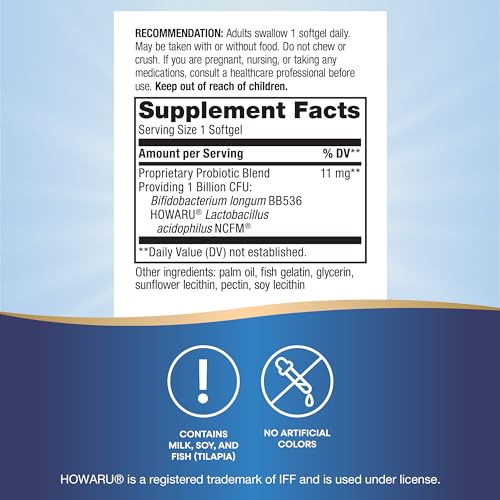 Nature's Way Probiotic Pearls - Supports Digestive Balance, 1 Billion Cultures - 90 Softgels
