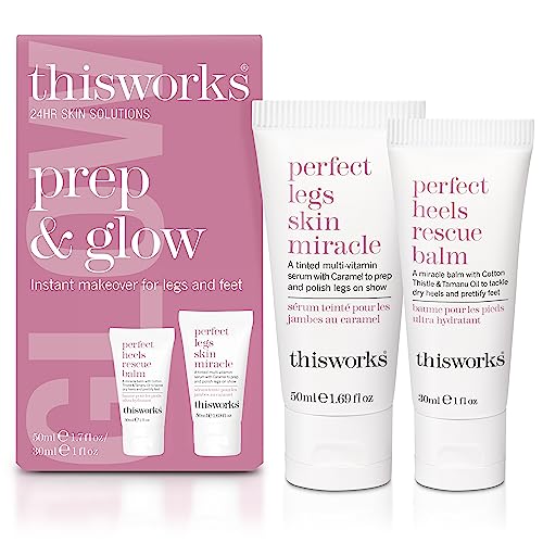 THISWORKS Body Care Set - Nourishing Hydration for Soft Skin, Travel Size Duo - 2x50ml