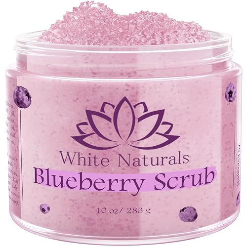 White Naturals Blueberry Body Scrub - Nourishes, Hydrates, & Exfoliates - 8oz