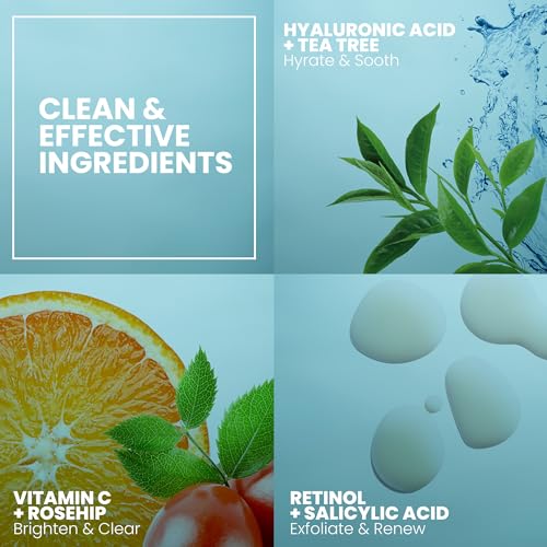 Eva Naturals Vitamin C Face Serum - Reduces Dark Spots & Wrinkles, Hydrating & Brightening - 1oz