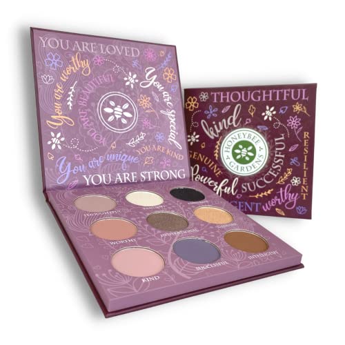 Honeybee Gardens Eye Shadow Palette - Bold, Long-Lasting, Vegan & Refillable - 4 Shades, 1.3g Each