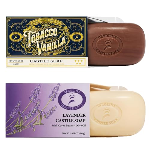 Carolina Castile Bar Soap - Gentle Hydration, Lavender & Tobacco Vanilla - 7oz