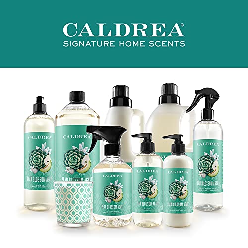 Caldrea Scented Candle - Essential Oils, 45 Hour Burn, Pear Blossom Agave - 8.1 Oz (Pack of 2)
