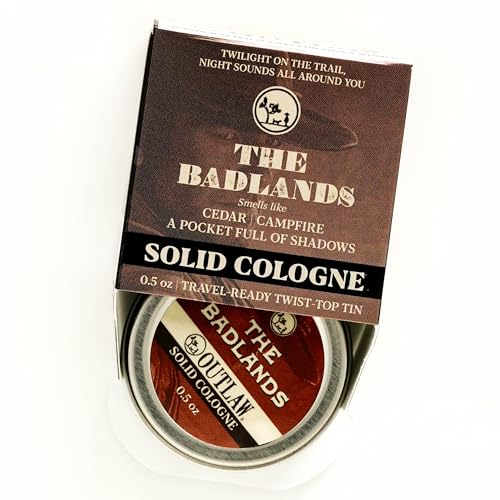 Outlaw Smoky Cedar & Campfire Cologne Balm - Earthy Aroma for Adventurers - 1 oz