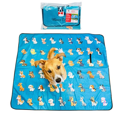 Warren London Groom 'n' Go Mat - Fur-Catching, Waterproof, Machine Washable - 50"x60"