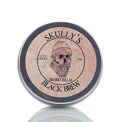 Skully's Black Brew Beard Balm - Deep Conditioning, Promotes Healthy Growth, Coffee Scent - 2oz