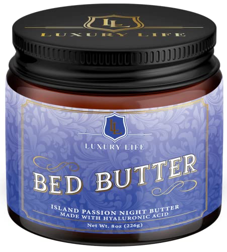 LUXURY LIFE Bed Butter - Deep Hydration, Calming Aroma, Moisturizing Hyaluronic Acid - 8oz