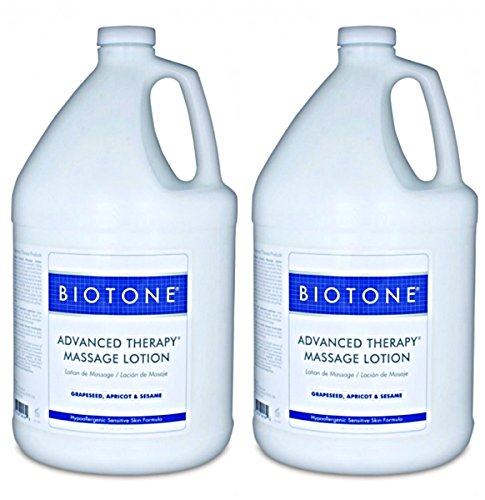 Biotone Advanced Therapy Massage Oil - Hypoallergenic, Non-Greasy Finish - 2 Gallons