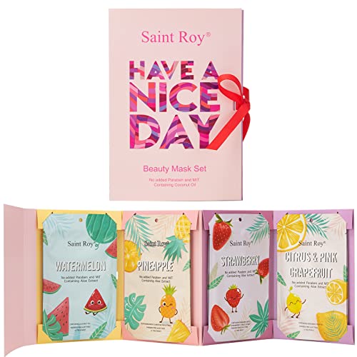 Nourishing Face Mask Set - Deep Hydration & Radiant Glow, 8 Fruit Flavors - 8 Sheets