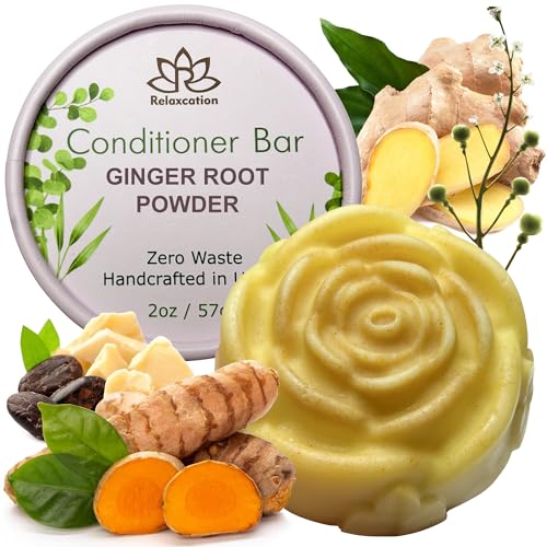 Relaxcation Conditioner Bar - Promotes Hair Growth & Hydration with Ginger & Camelina Oil - 1 Count