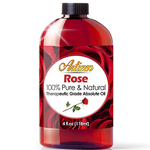 Artizen Rose Essential Oil - 100% Pure & Natural, Therapeutic Grade for Relaxation - 4oz