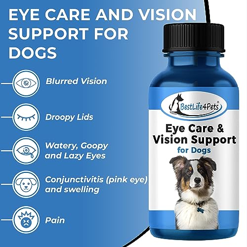 BestLife4Pets Dog Eye Care - Natural Relief for Infections, Dry Eyes, & Allergies - 400 Pills