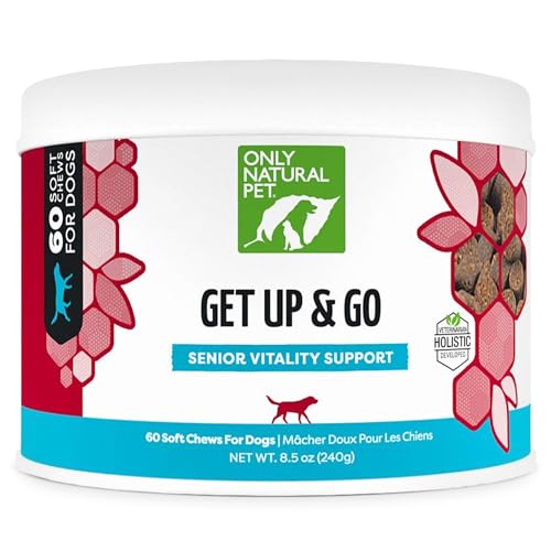 Only Natural Pet Dog Joint Support Supplement - Enhances Mobility, Bacon Flavor - 60 Soft Chews