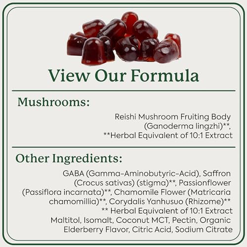 Plant People WonderSleep Mushroom Gummies - Relaxing Herbal Blend, Vegan, 60 Count