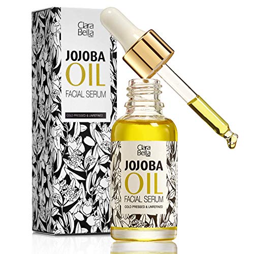 Clara Bella Health Organic Jojoba Oil Face Serum - Anti-Aging, Hydration, Vitamin E - 1oz