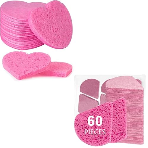 Gentle Facial Cleansing Sponge Set - Deep Exfoliation, Reusable Plant-Based Design - 110 Count