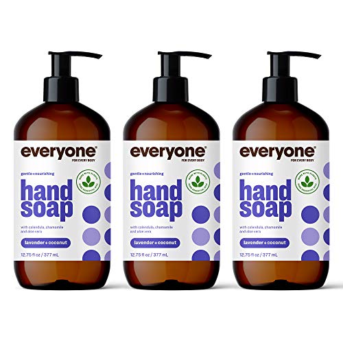 Everyone Hand Soap - Plant-Based Cleansers with Essential Oils, Lavender & Lemon - 3 Pack