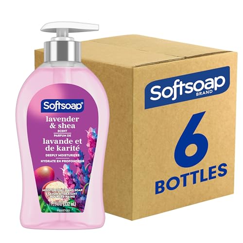 Softsoap Liquid Hand Soap - Moisturizing Lavender & Shea, Paraben-Free, 11.25oz, 6 Pack