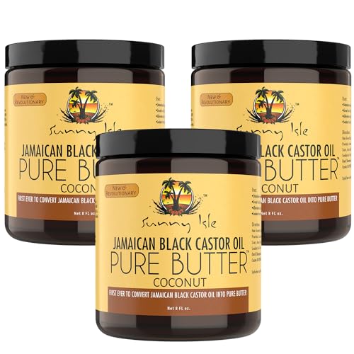 Sunny Isle Hair Care Treatment - Promotes Moisture & Growth, Pure Coconut Infusion - 8oz, Pack of 3