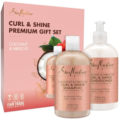 Shea Moisture Shampoo & Conditioner Set - Frizz Control, Moisturizing Coconut Oil - 13 Fl Oz Each