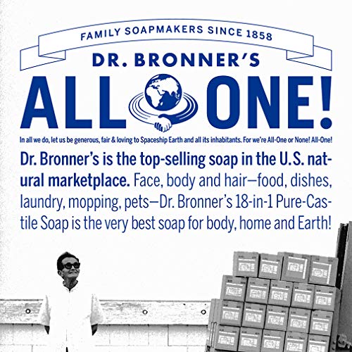Dr. Bronner's Pure-Castile Liquid Soap - Lavender, Organic Ingredients, 32oz & 2oz Travel Size