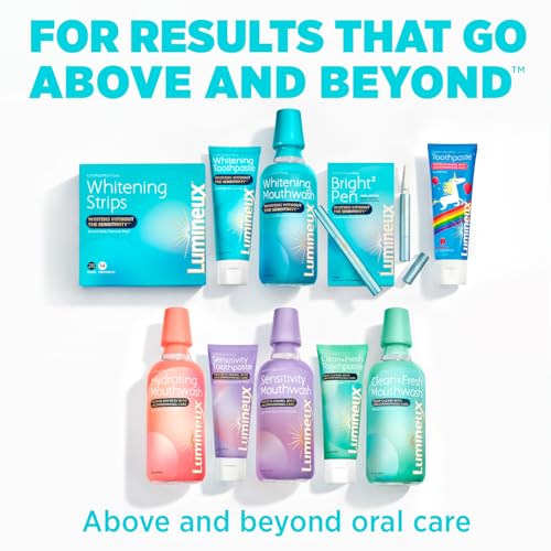 Lumineux Teeth Whitening Strips - Enamel Safe, Non-Toxic, Microbiome Approved - 14 Strips