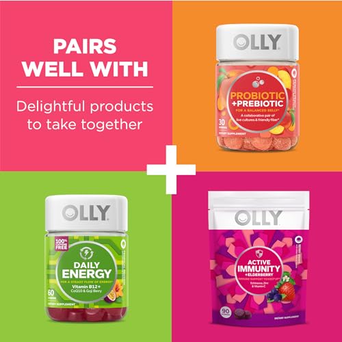 Olly Prenatal Multivitamin Gummies - Supports Wellness, Folic Acid & DHA - 60 Count