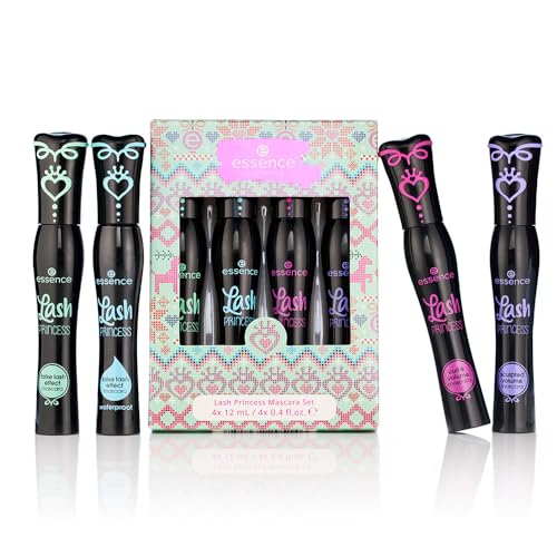 essence Lash Princess Mascara Set - Vegan, Cruelty-Free, False Lash Effect, 4 Mascaras