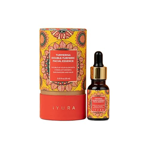 Turmerisa Double-Turmeric Facial Oil - Reduces Sun Damage, Minimizes Pores - 0.51 Fl oz