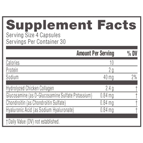 NeoCell Joint Complex Collagen Type 2 & Hyaluronic Acid - Gluten-Free, 120 Capsules