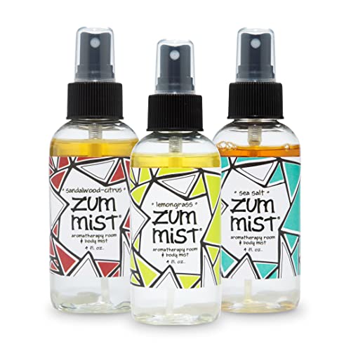 Indigo Wild Citrus Zum Mist 3-Pack - Plant-Based, Essential Oil Blends - 8oz Each