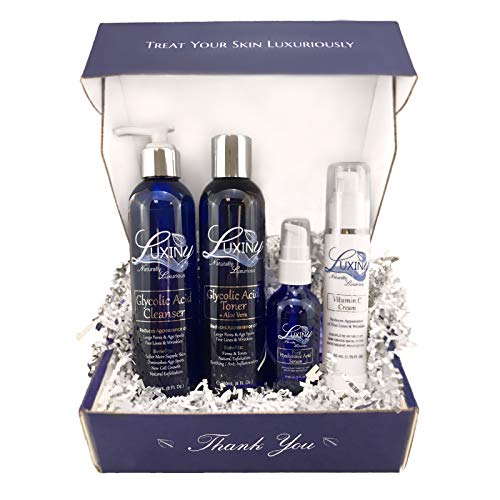 Luxiny Skin Care Set - Reduces Fine Lines & Dark Circles, Vegan & Cruelty-Free - 4 Steps