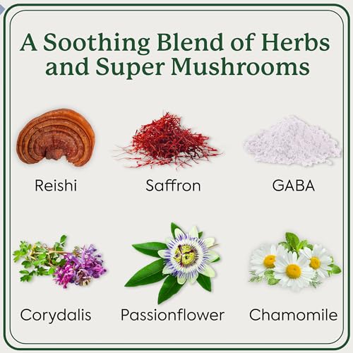 Plant People WonderSleep Mushroom Gummies - Relaxing Herbal Blend, Vegan, 60 Count