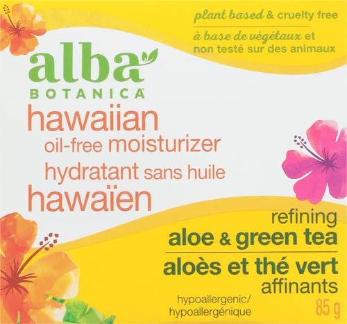 Alba Botanica Moisturizer - Hydrates & Refines Pores, Vegetarian Formula - 3oz Aloe & Green Tea