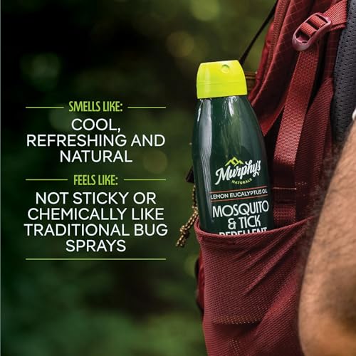 Murphy's Naturals Bug Repellent Mist - Plant-Based, DEET-Free, Long-Lasting Protection - 6oz, 2 Pack