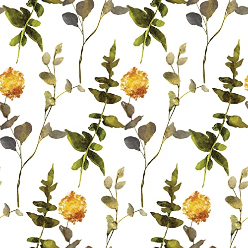 Waterleaf Paper Co. Floral Print Gift Wrap - 100% Dissolvable, Compostable, 16 Sq Ft