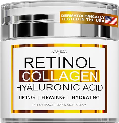 Retinol Face Cream - Reduces Fine Lines, Hydrates Skin, Natural Ingredients - 1.7oz