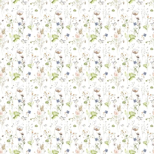 Waterleaf Paper Co. Dissolvable Gift Wrap - Ikebana Design, Compostable & Biodegradable - 4 Sq Ft