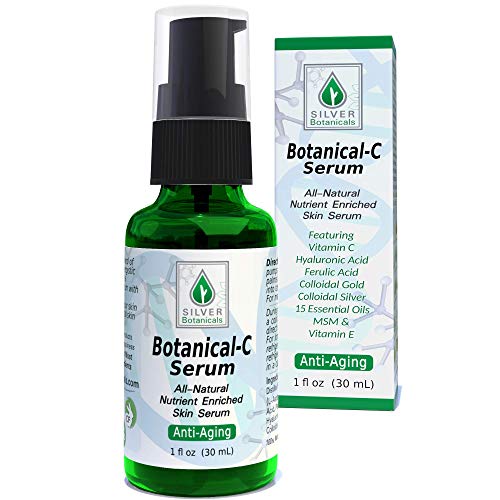 Botanical-C Face Serum - Enhances Collagen, Reduces Fine Lines, All-Natural - 1 oz Treatment Pump