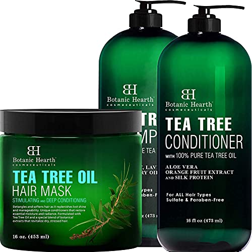 Botanic Hearth Hair Care Set - Restores Moisture, Revitalizes Dry Hair & Scalp - 16oz Each