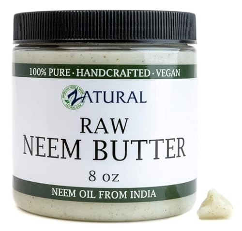 Naked Neem Body Butter - Hydrating for Dry, Sensitive Skin, Organic Oils & Neem - 8 oz.