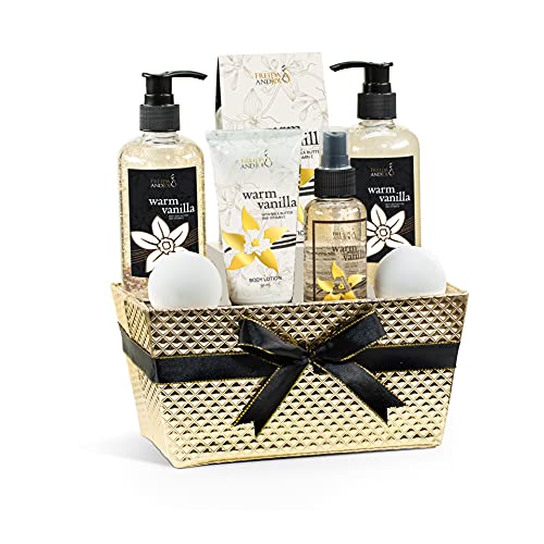 Warm Vanilla Bath & Body Gift Set - 8-Piece Aromatherapy Collection for Relaxation - 250ml