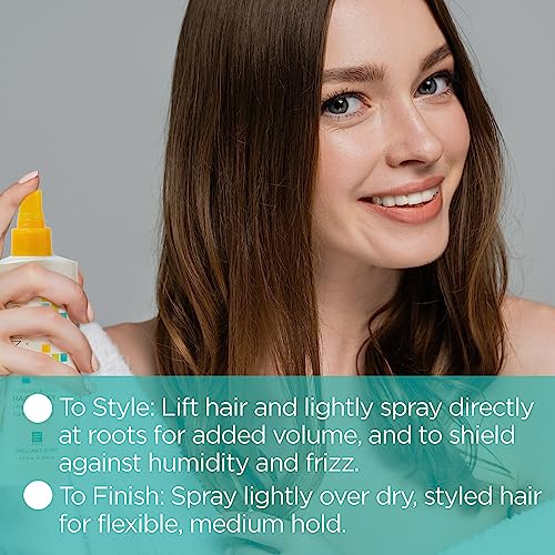 Andalou Naturals Hair Styling Spray - Tames Frizz, Adds Shine, Cruelty-Free - 8.2 Fl Oz