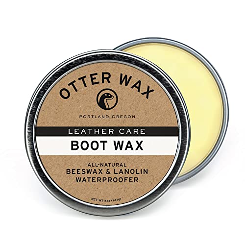 Otter Wax Boot Wax - Heavy-Duty Leather Waterproofer, All-Natural Ingredients - 5oz