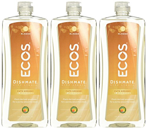 Earth Friendly Products Dishmate - Tough on Grease, Hypoallergenic, Plant-Powered - 25oz, Pack of 3