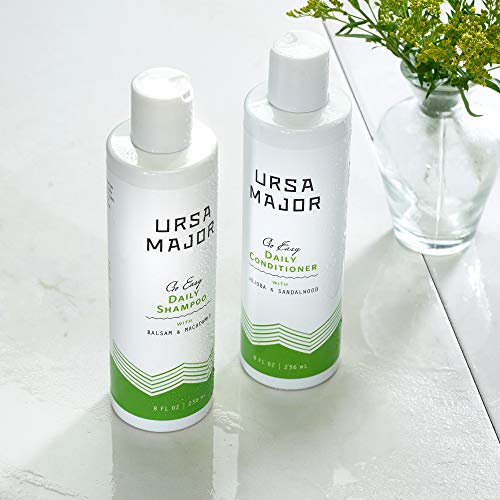 Ursa Major Go Easy Shampoo & Conditioner Set - Soft, Healthy Hair, Vegan, Gluten-Free - 8oz, 2 Count